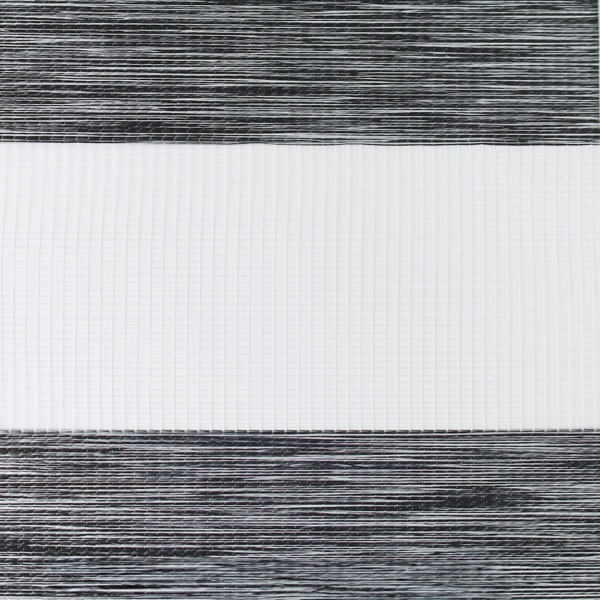 Sheer Polyester Blackout Black Gray fabric swatch