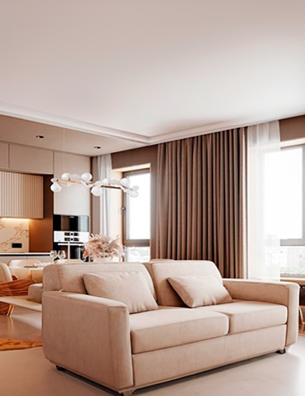 Hospitality-style luxury drapery
